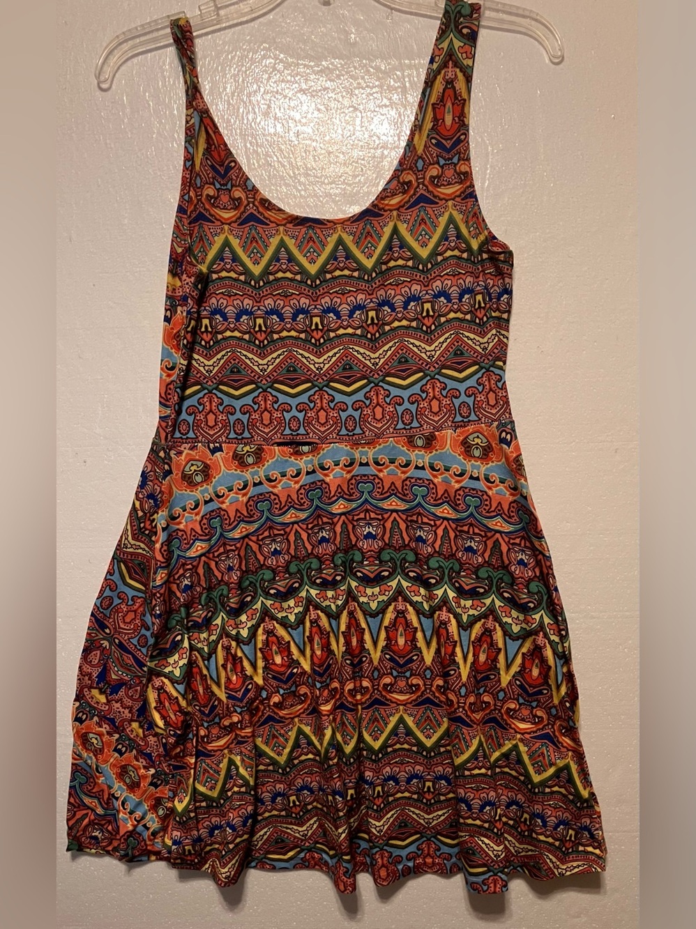 The Boutique Orange & Blue Paisley Print Skirt